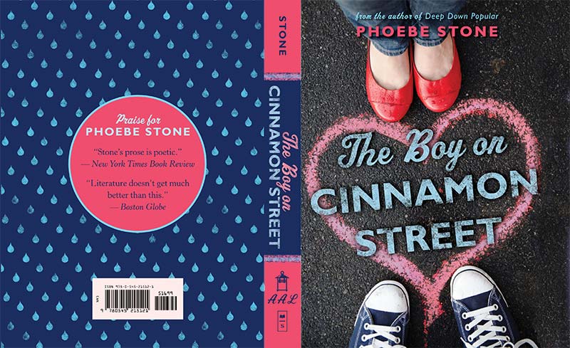 Front and Back covers of The Boy on Cinnamon Street